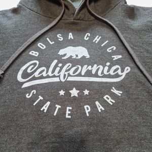 Karen Stuart Women's Grey and White "Bolsa Chica" Hoodie